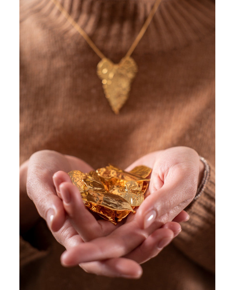 COLLANA FOGLIA DI RADICE DI LUCE 6