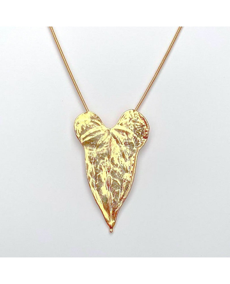 COLLANA FOGLIA DI RADICE DI LUCE 8